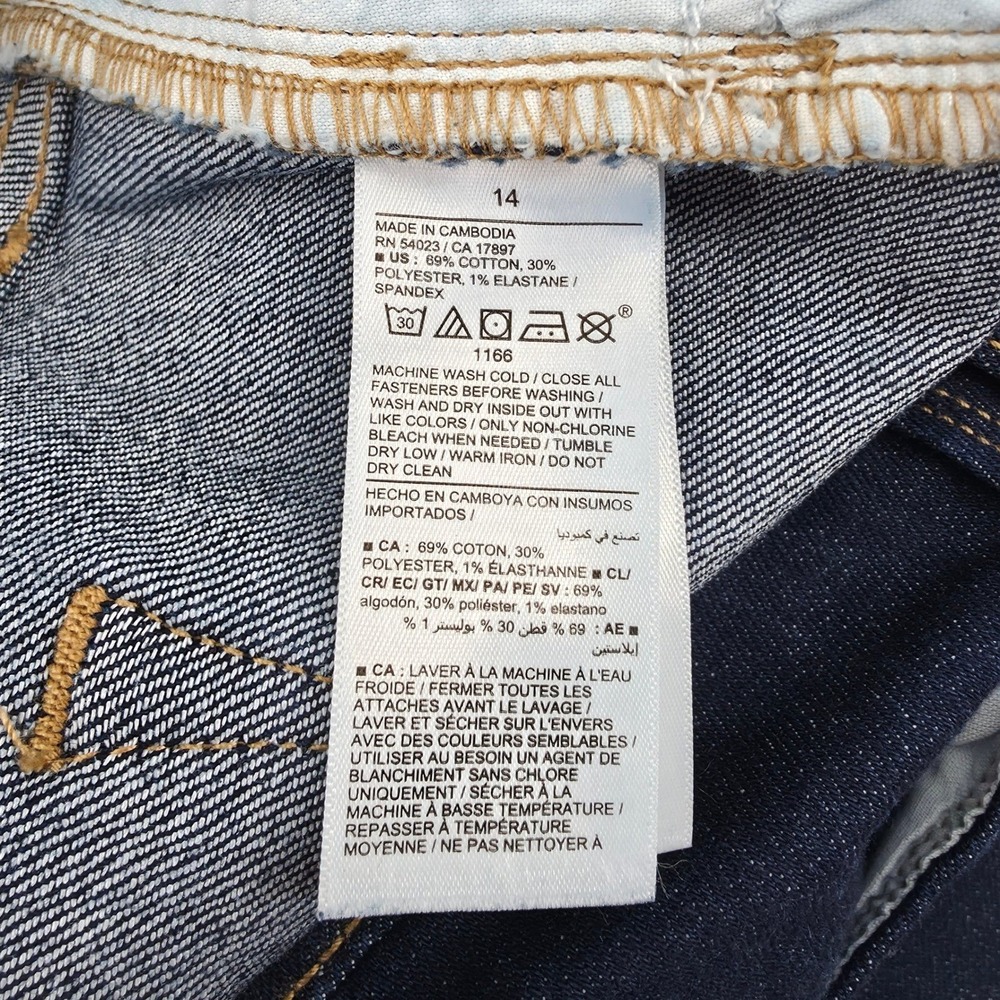 Old Navy High-Rise Straight Jeans Dark Wash Denim Women's Size 14 NWT - Picture 6 of 13